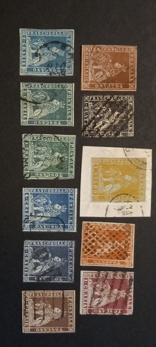 1851 serie completa toscana - serie,