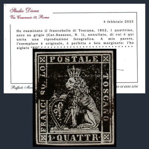 Italia asi 1852 toscana - toscana, 1