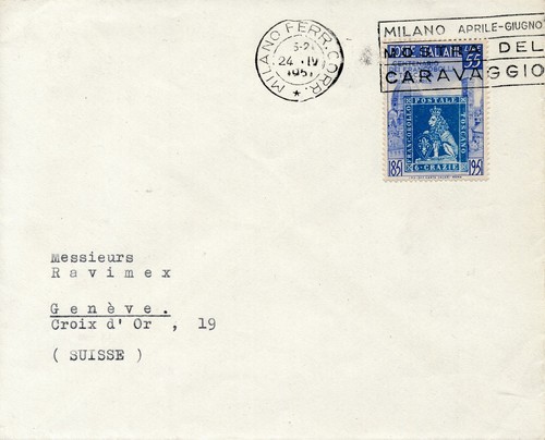 Italia 1951 busta per - italia,