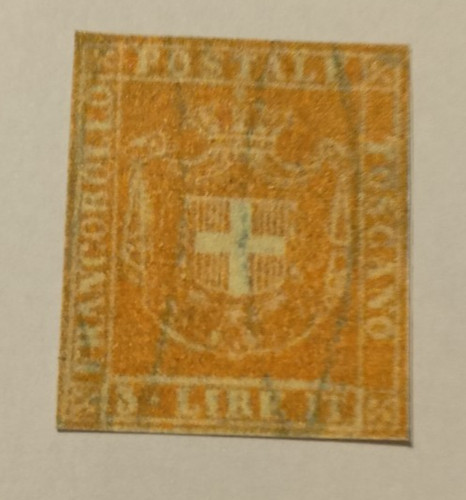 Lire stemma sabaudo - stemma, 1860