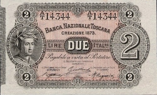 Italia lire banca - lire,