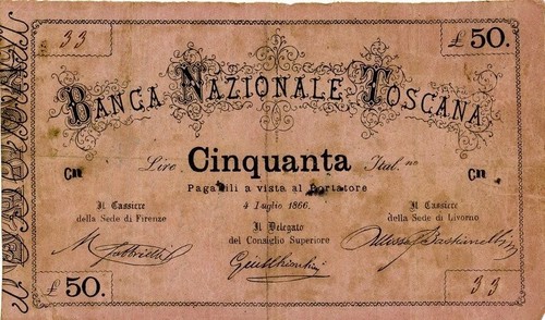 Italia lire banca - -,