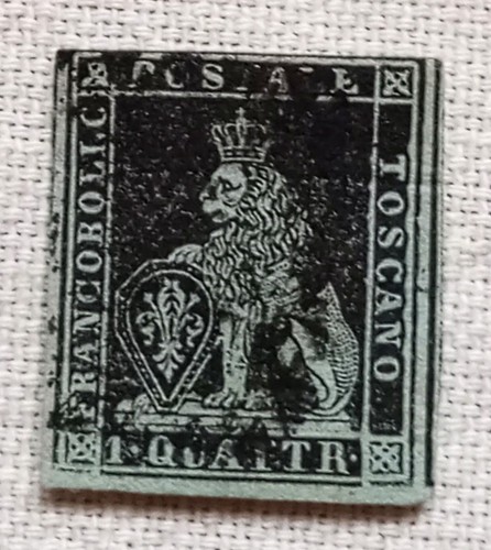 Quattrino 1851 nero - 1, su