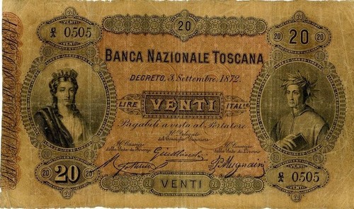 Italia lire banca - lire,