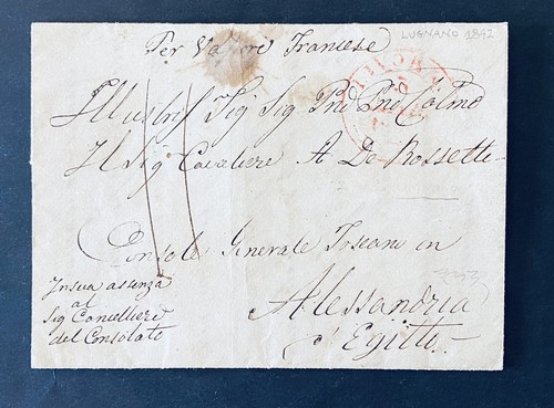 Toscana 1842 lugnano lettera - 1842, x