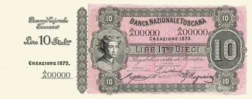Italia lire banca - 10,